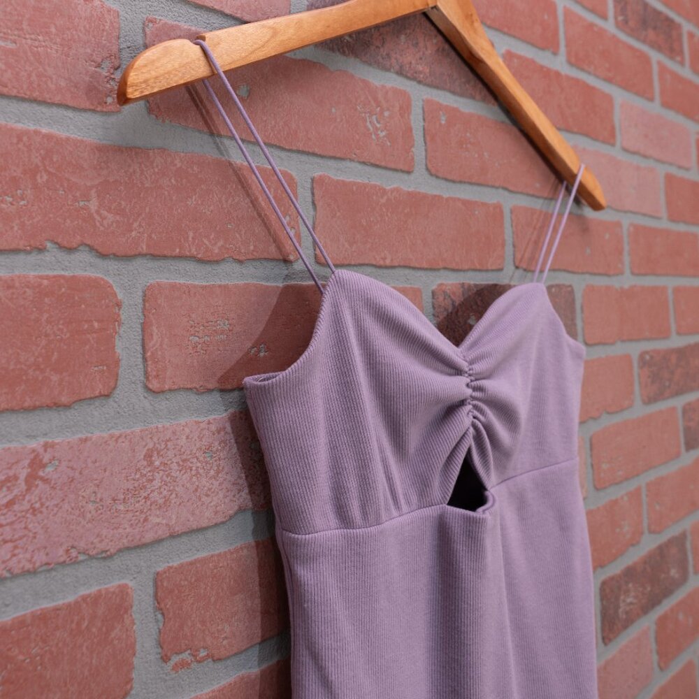 🆕 Purple Ribbed Knit Bodysuit - Size Small - Picture 8 of 14